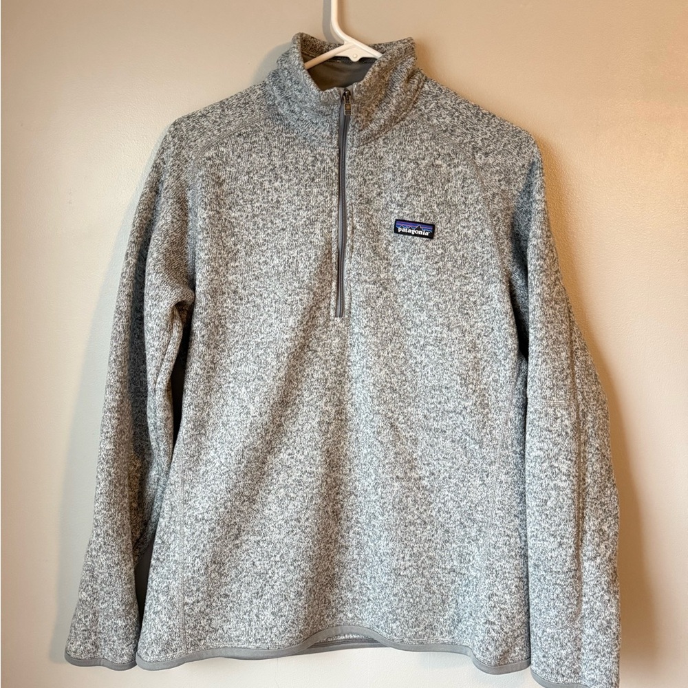 Patagonia Women's Better Sweater 1/4-Zip Fleece in Birch White - Picture 4 of 8